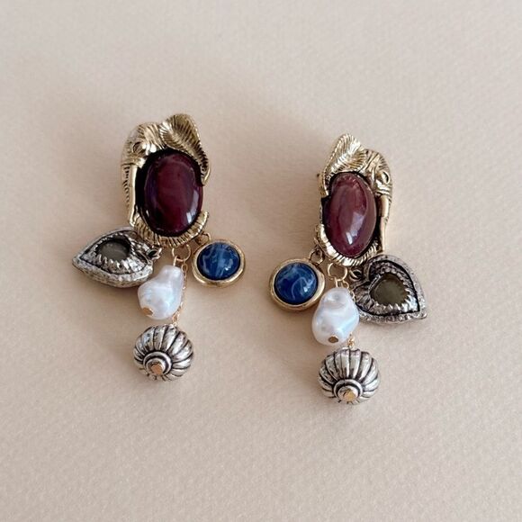 Boho earrings S820 - Picture 2 of 4